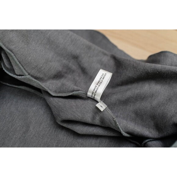 Flutter Squeak Gray open cardigan asymmetrical M womens *stain - Picture 6 of 10